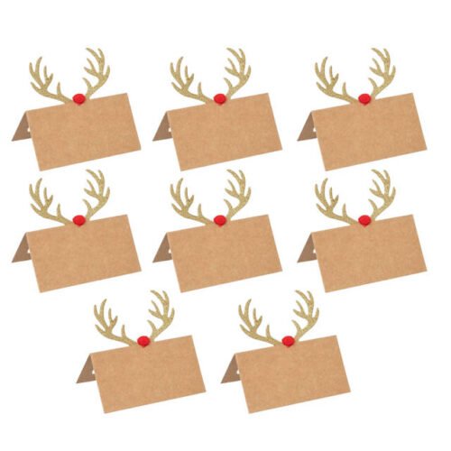 Kalėdinės stalo kortelės Deer